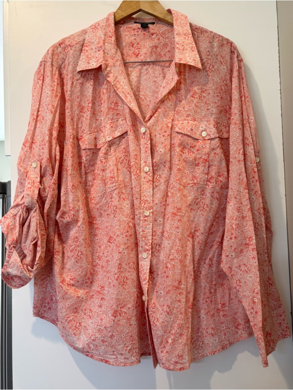 Lauren Jeans Co. Ralph Lauren 100% cotton womenβs long sleeve or 3/4 blouse! 3X